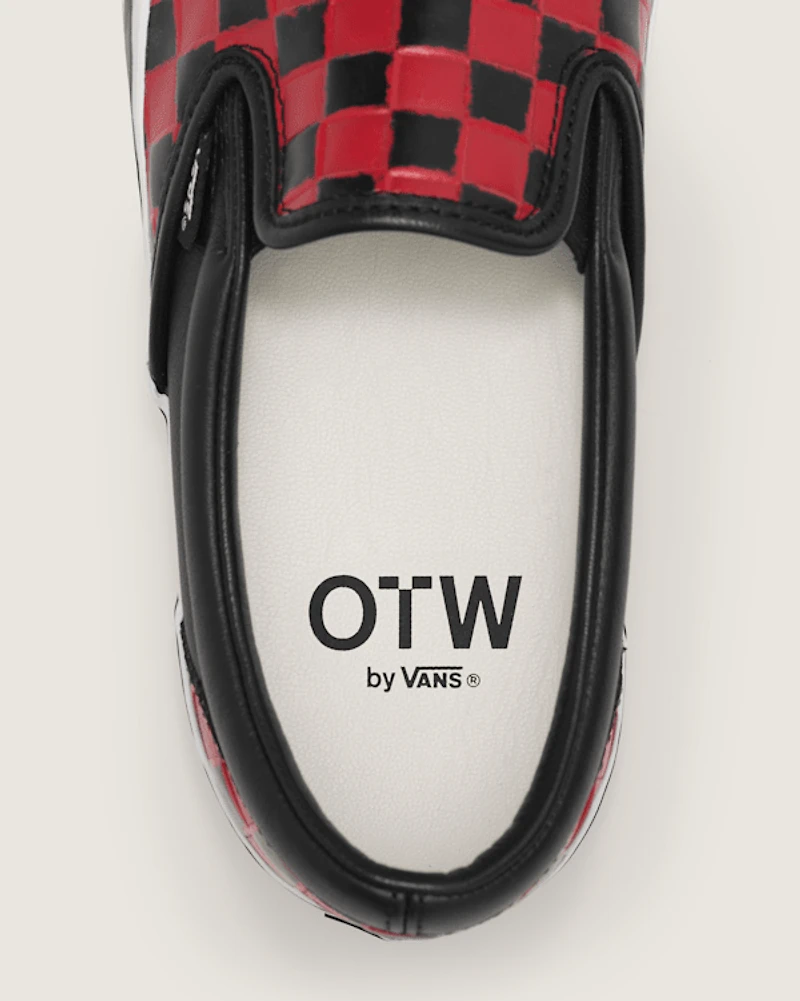 OTW Leather Checkerboard Slip-On 98 Vibram