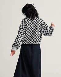 Checkerboard Retro Crew Sweatshirt