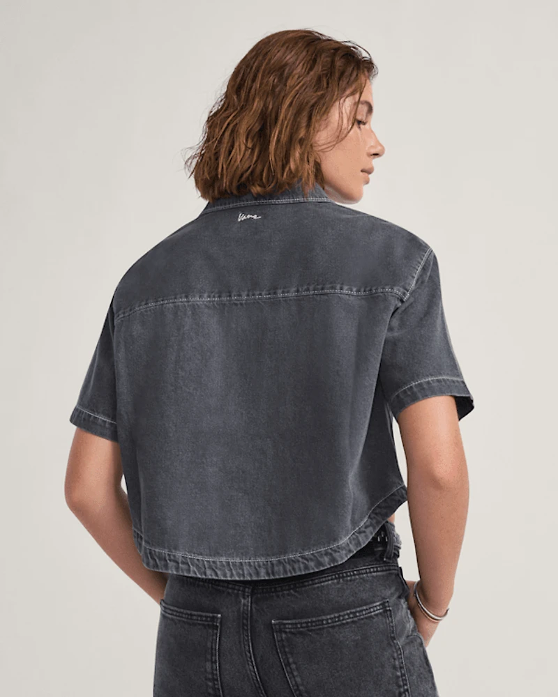 Natalie Denim Button Up Shirt