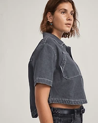 Natalie Denim Button Up Shirt