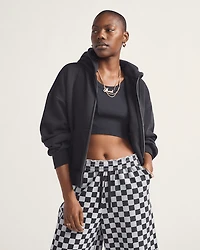 Dual Palm Retro Zip Hoodie