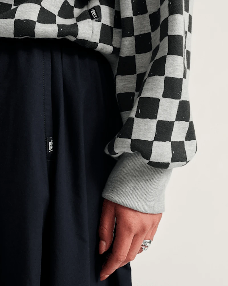Checkerboard Retro Crew Sweatshirt