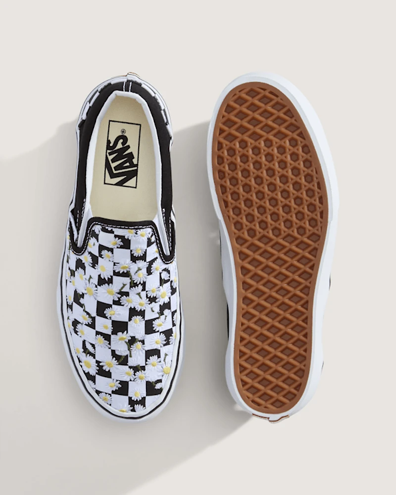 Classic Slip-On Platform Checkerboard Shoe