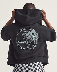 Dual Palm Retro Zip Hoodie