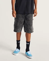 Drill Chore Loose Denim Shorts