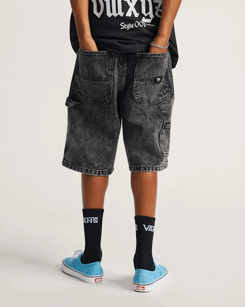 Drill Chore Loose Denim Shorts