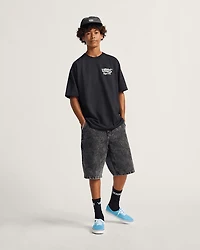 Drill Chore Loose Denim Shorts