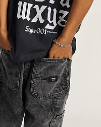 Drill Chore Loose Denim Shorts