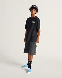 Drill Chore Loose Denim Shorts