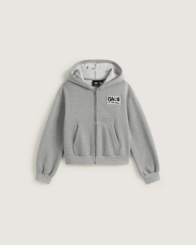 Kids Van-Archy Label Zip Hoodie