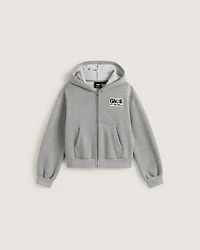 Kids Van-Archy Label Zip Hoodie