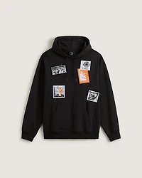 Punk Patch Pullover Hoodie