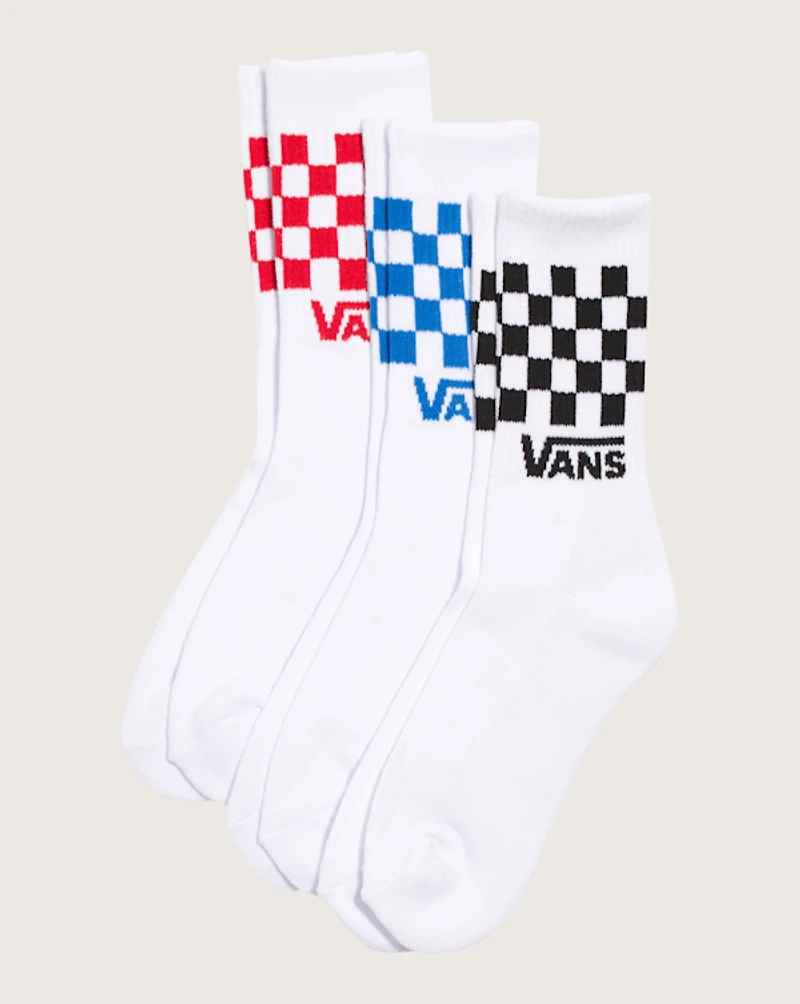 Kids Classic Check Crew Socks 3-Pack