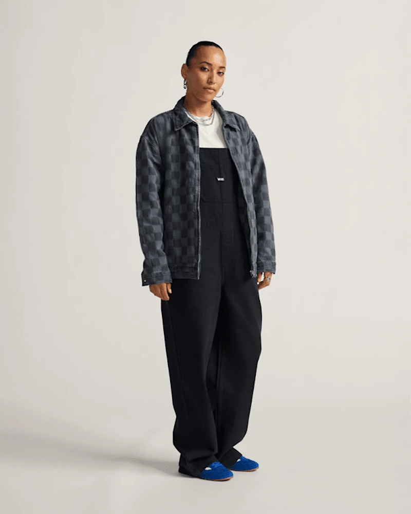 Pitstop Checkered Station Denim Jacket