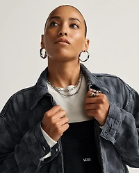 Pitstop Checkered Station Denim Jacket