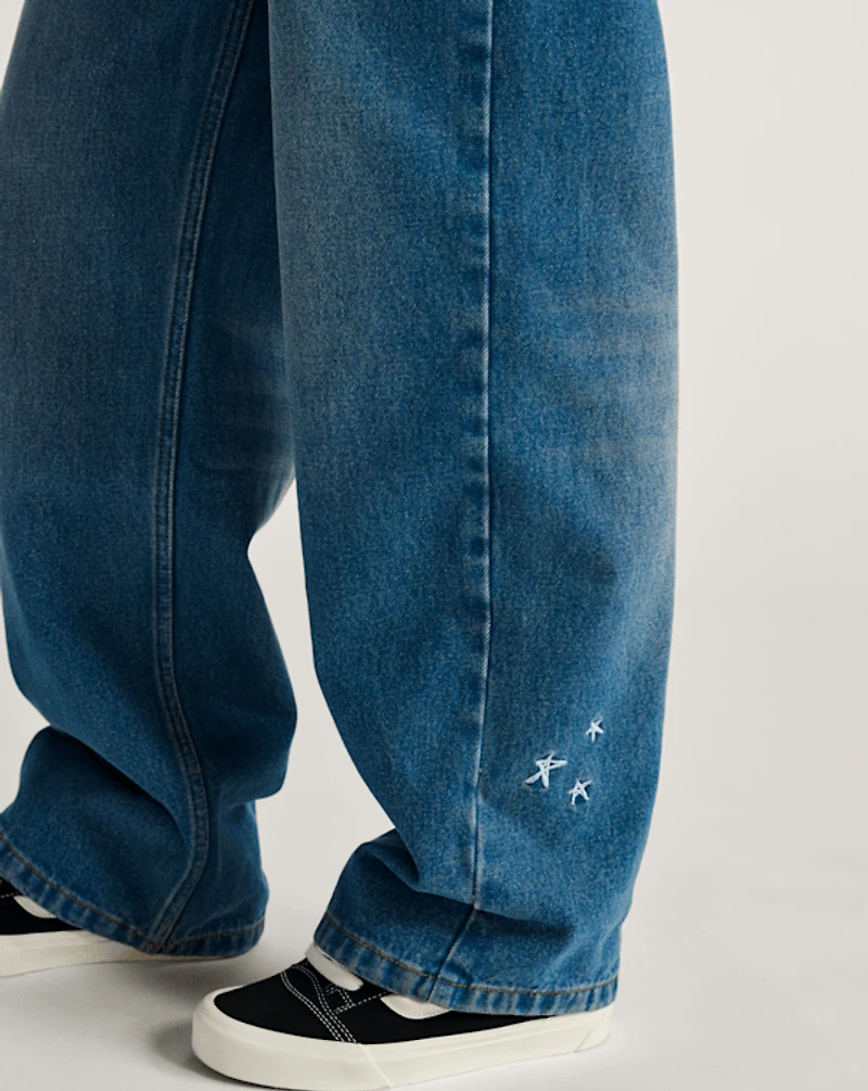 Sirelle Embroidered Denim Pants