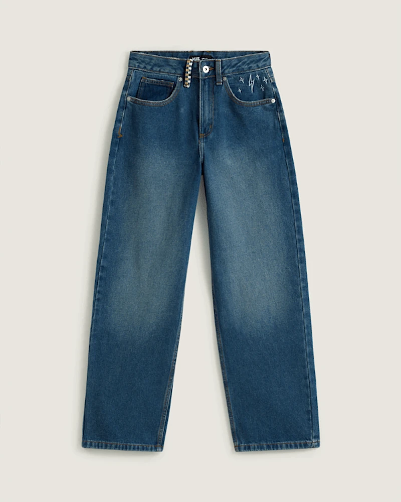 Sirelle Embroidered Denim Pants