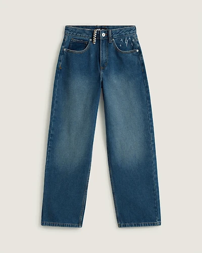 Sirelle Embroidered Denim Pants