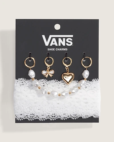 Vans Pearl and Lace Shoe Charm Set