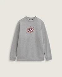 Kids Star Checker Crew Sweatshirt