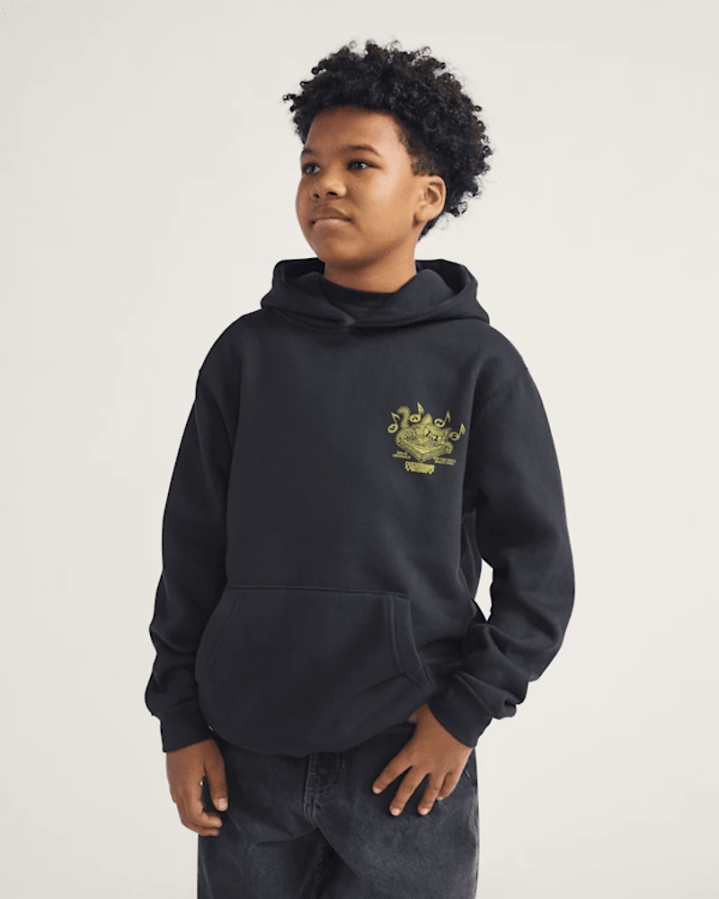 Kids Scratched Records Pullover Hoodie