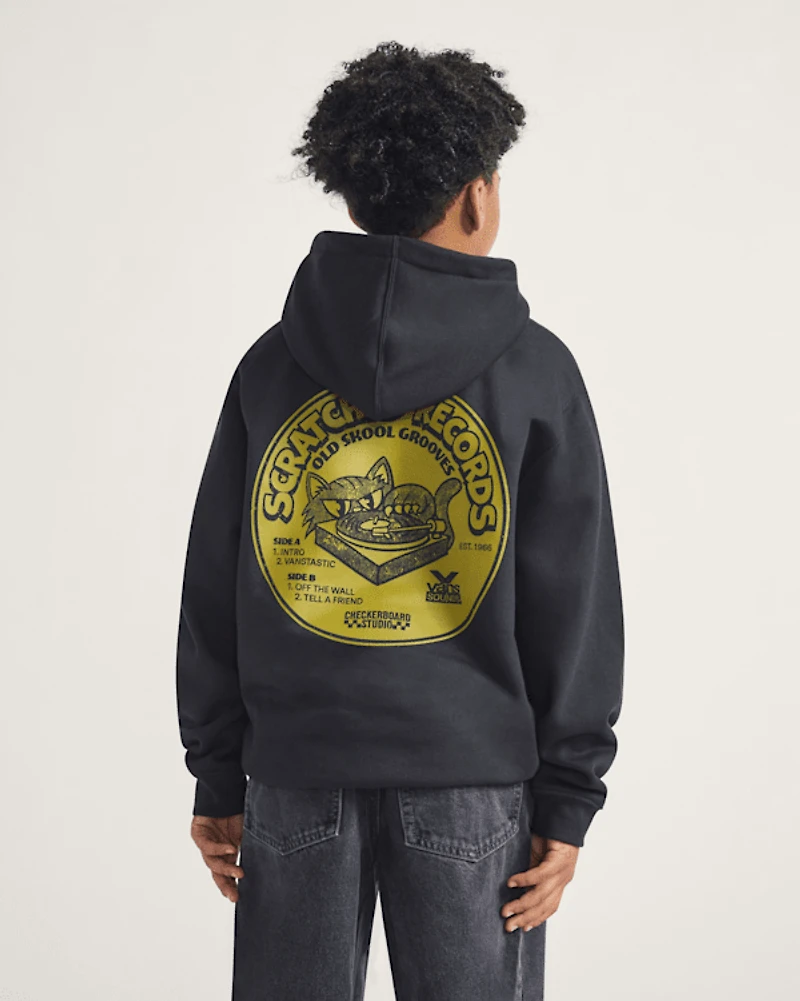 Kids Scratched Records Pullover Hoodie