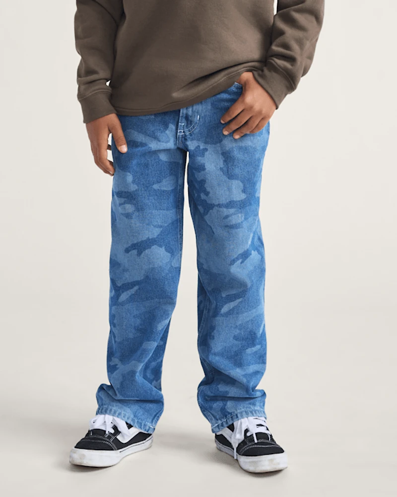 Kids Check-5 Loose Denim Pants