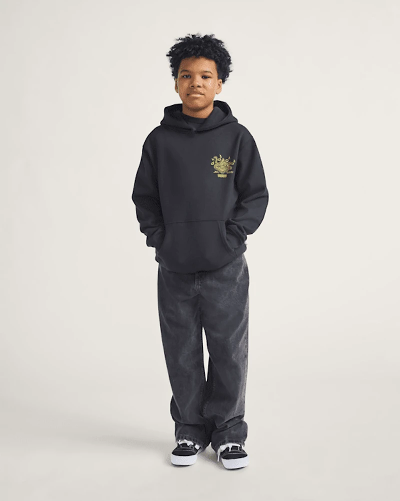 Kids Scratched Records Pullover Hoodie