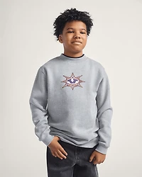 Kids Star Checker Crew Sweatshirt
