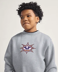Kids Star Checker Crew Sweatshirt