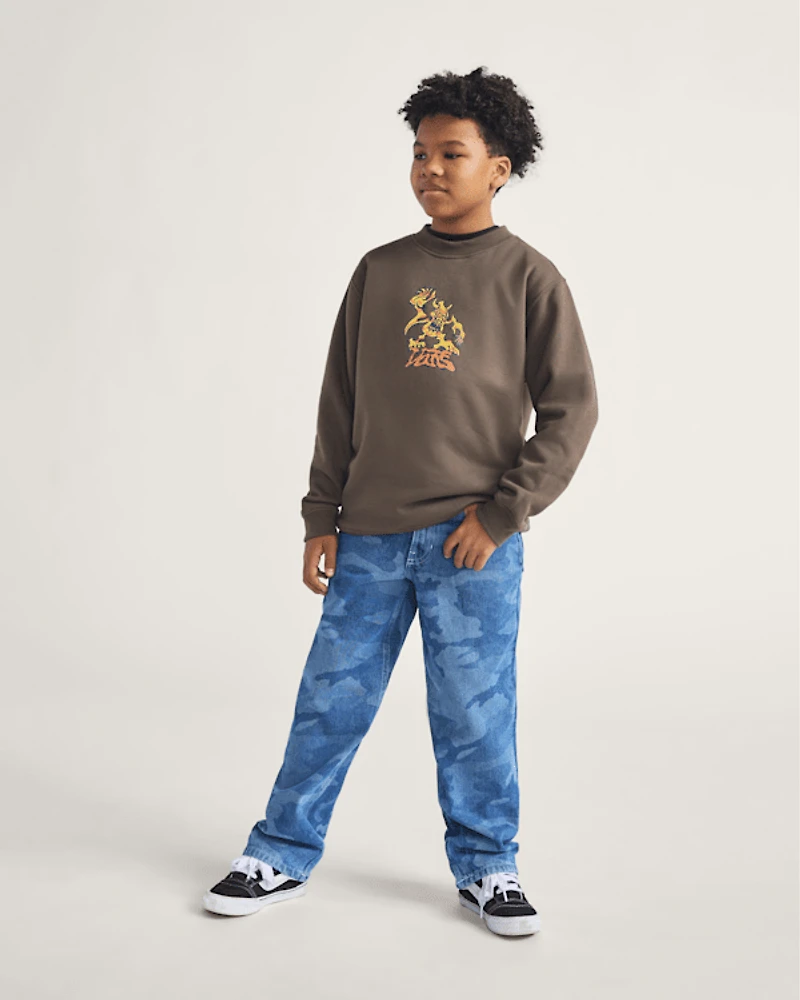 Kids Check-5 Loose Denim Pants