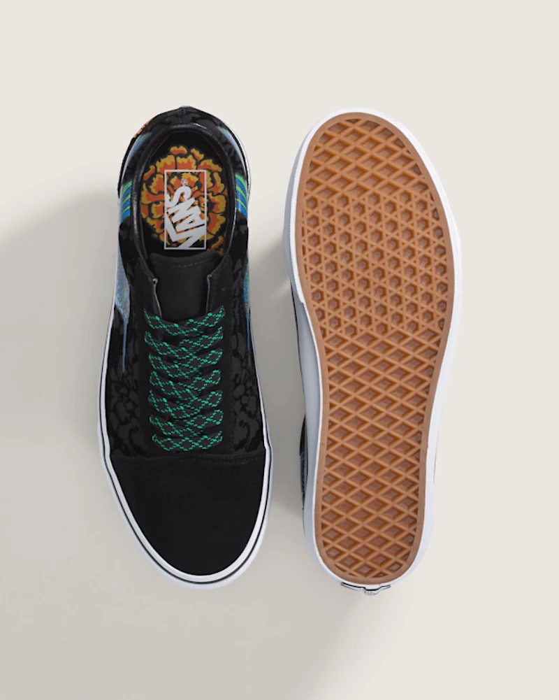 Old Skool Dia de los Muertos Shoe
