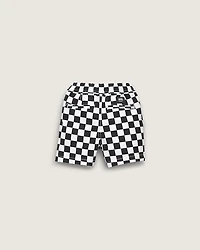 Kids Little Range Elastic Checkerboard Shorts