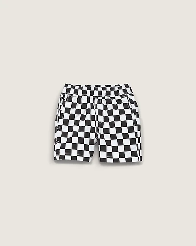 Kids Little Range Elastic Checkerboard Shorts