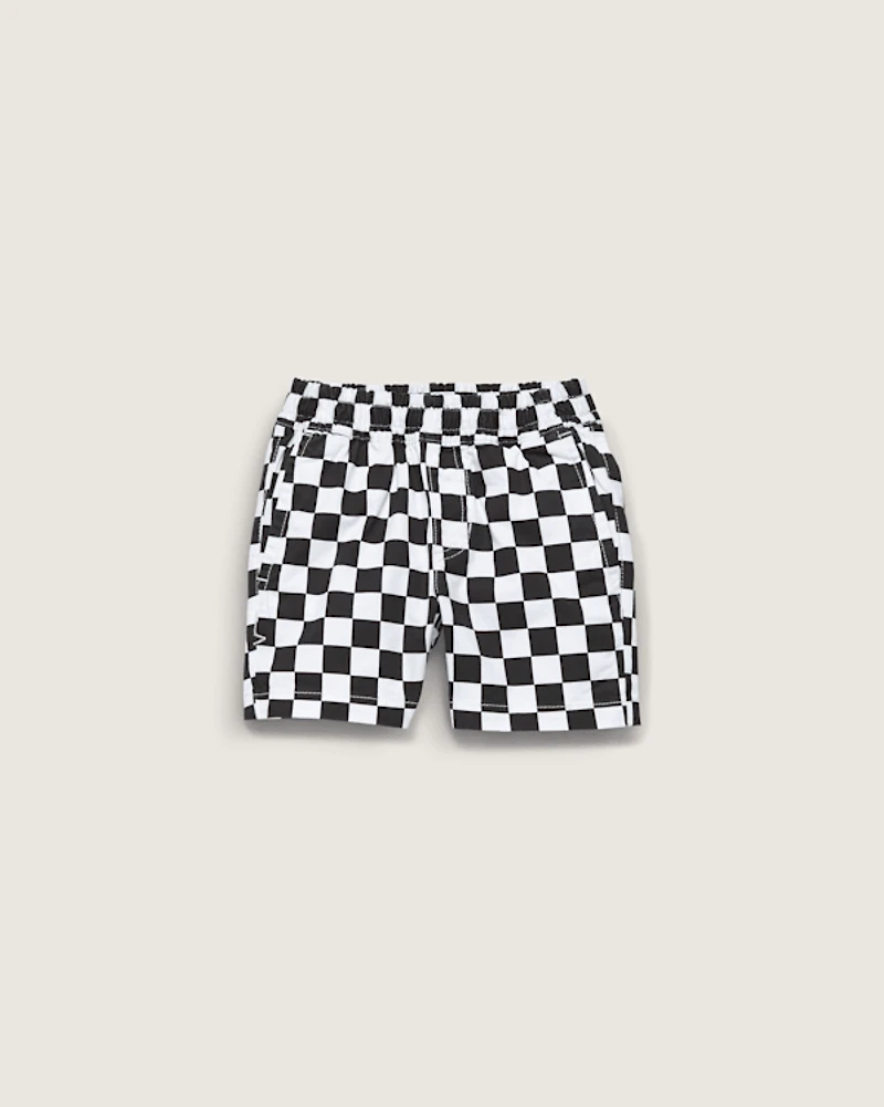 Little Kids Range Elastic Checkerboard Shorts