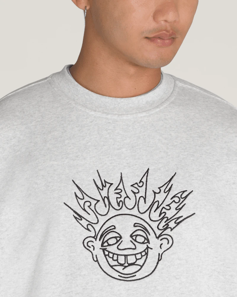 Skate Smile Spike Crew Sweatshirt