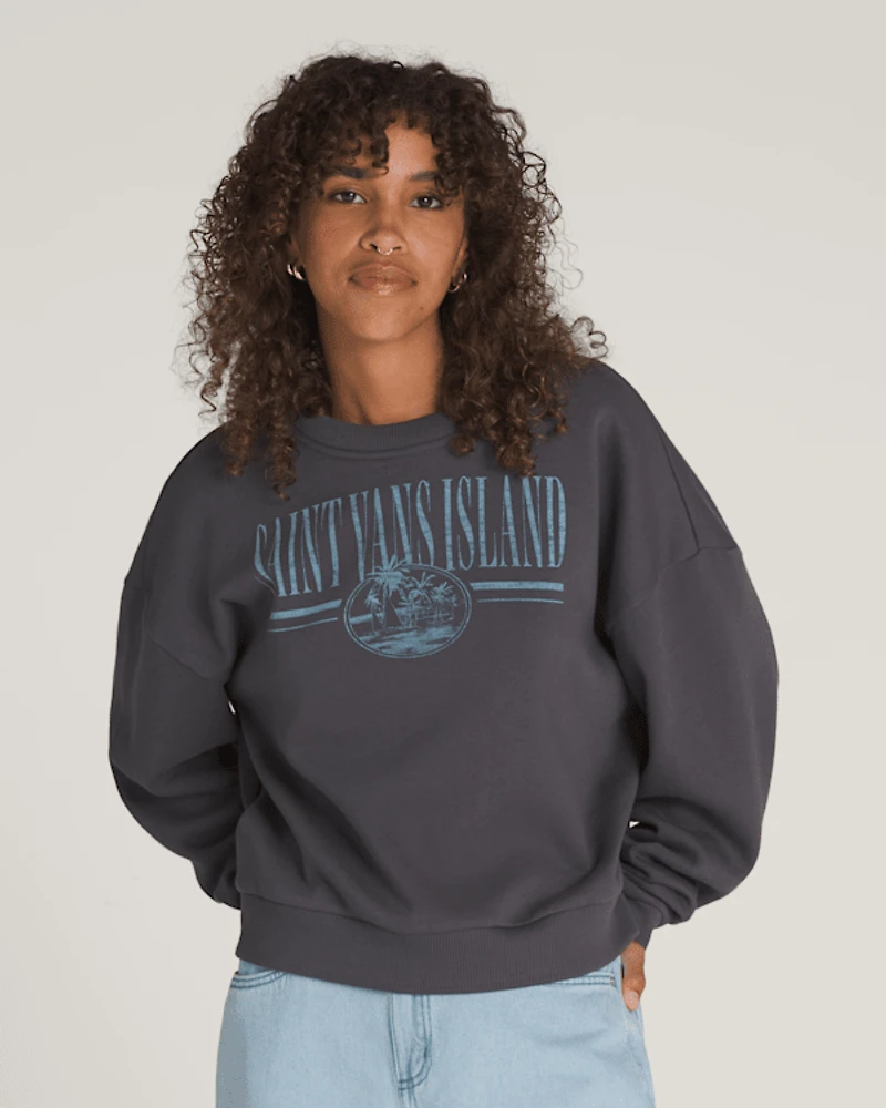Retro Isle Graphic Crew Sweatshirt
