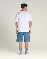 Drill Chore Loose Denim Shorts