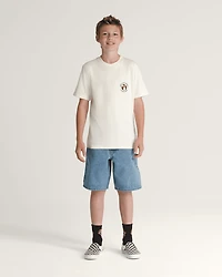 Kids Check-5 Baggy Denim Shorts