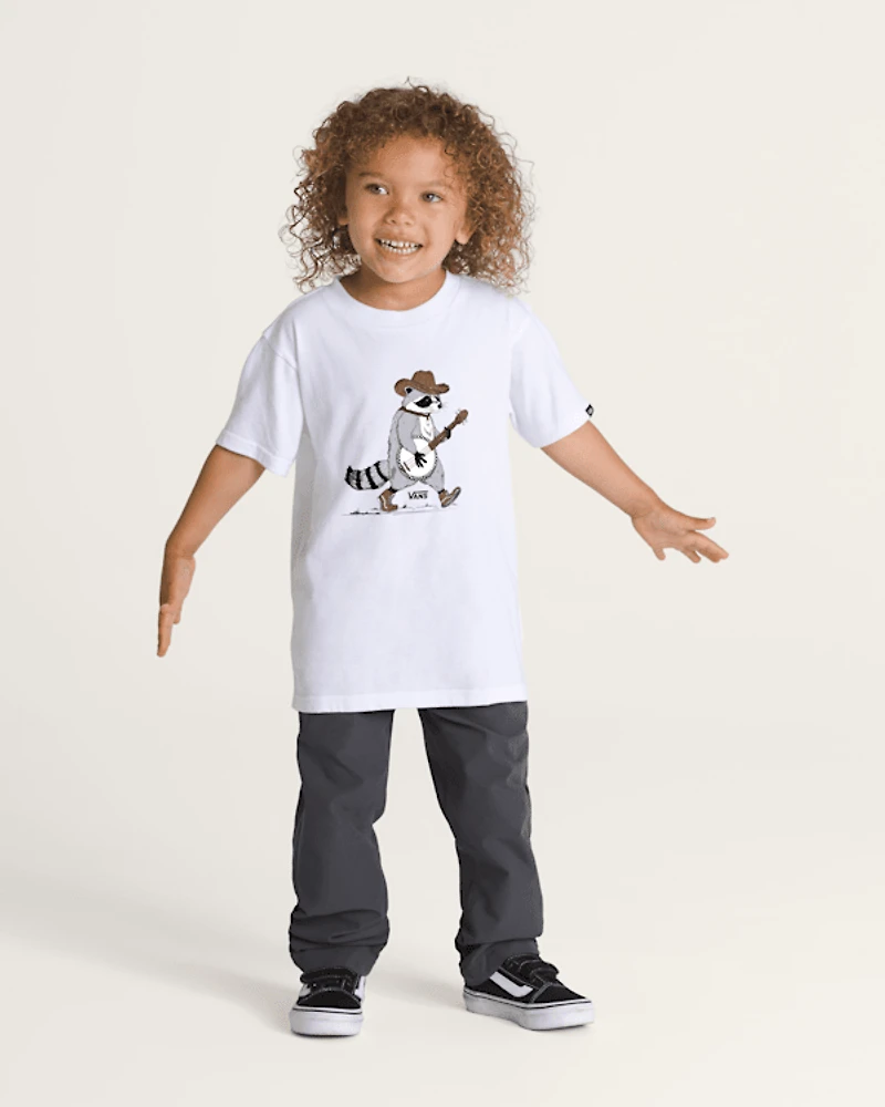 Little Kids Raccoon Banjo T-Shirt
