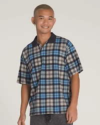 Bellmoor Plaid Polo Shirt