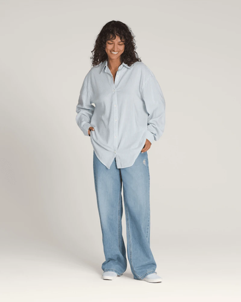 Gillian Striped Button Up Shirt