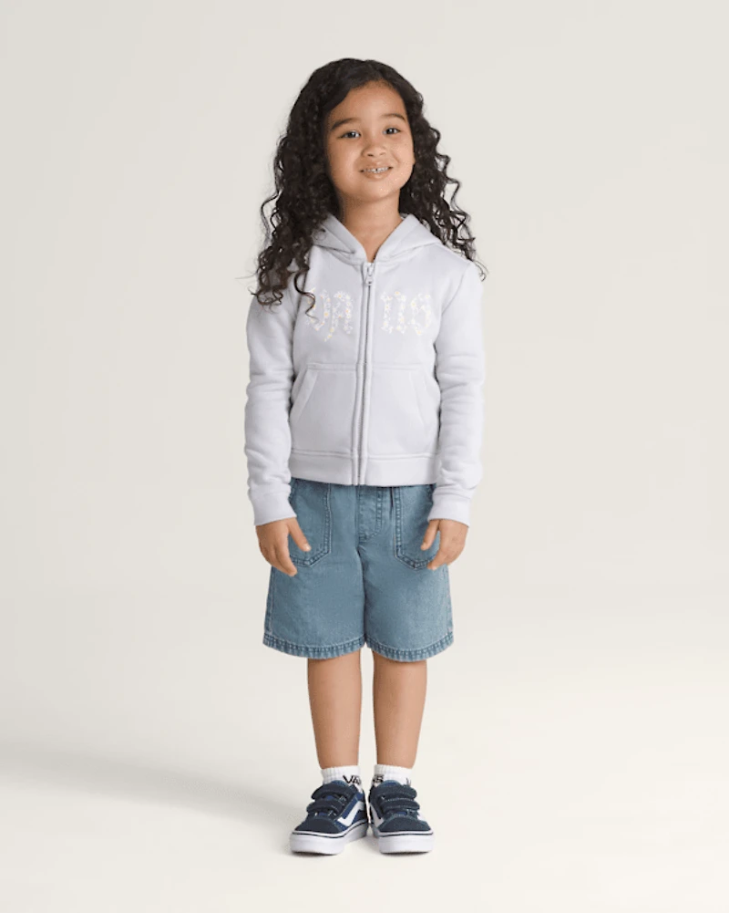 Little Kids Daisy Break Full Zip Hoodie