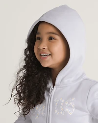 Little Kids Daisy Break Full Zip Hoodie