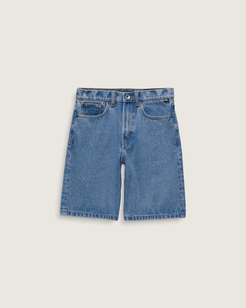 Kids Check-5 Baggy Denim Shorts