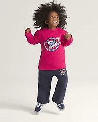 Little Kids Stuck On You Crew Sweatshirt