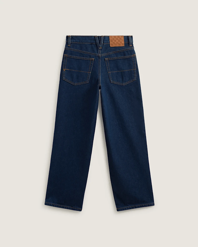 Kids Check-5 Loose Denim Pants