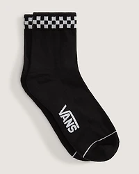 Peek-A-Check Half Crew Socks