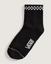 Peek-A-Check Half Crew Socks