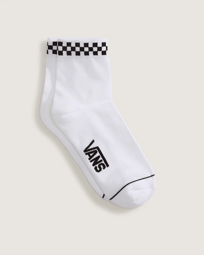 Peek-A-Check Half Crew Socks